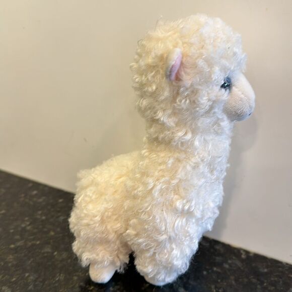 TY Beanie Baby 6" LILY White Llama Plush Animal Stuffed Toy MWMTs Ty Heart Tags - Picture 4 of 10